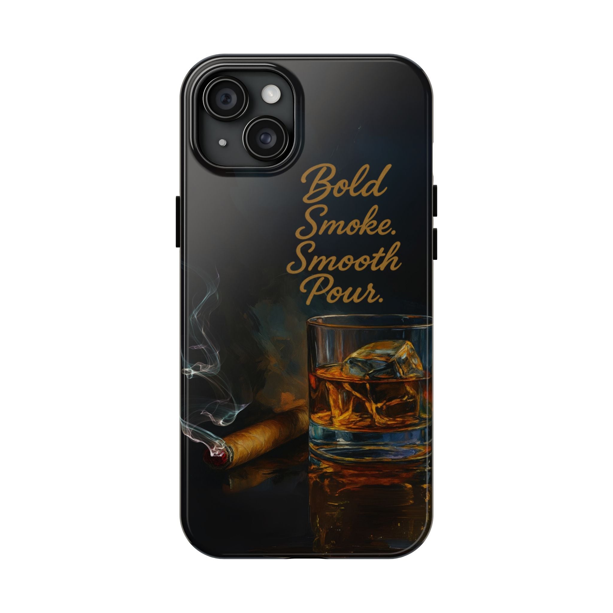 Bold Whiskey and Cigar Tough Phone Cases | Perfect Gift for Him | Unique Phone Accessory | Stylish Phone Protection | Alcohol Lover's Gift