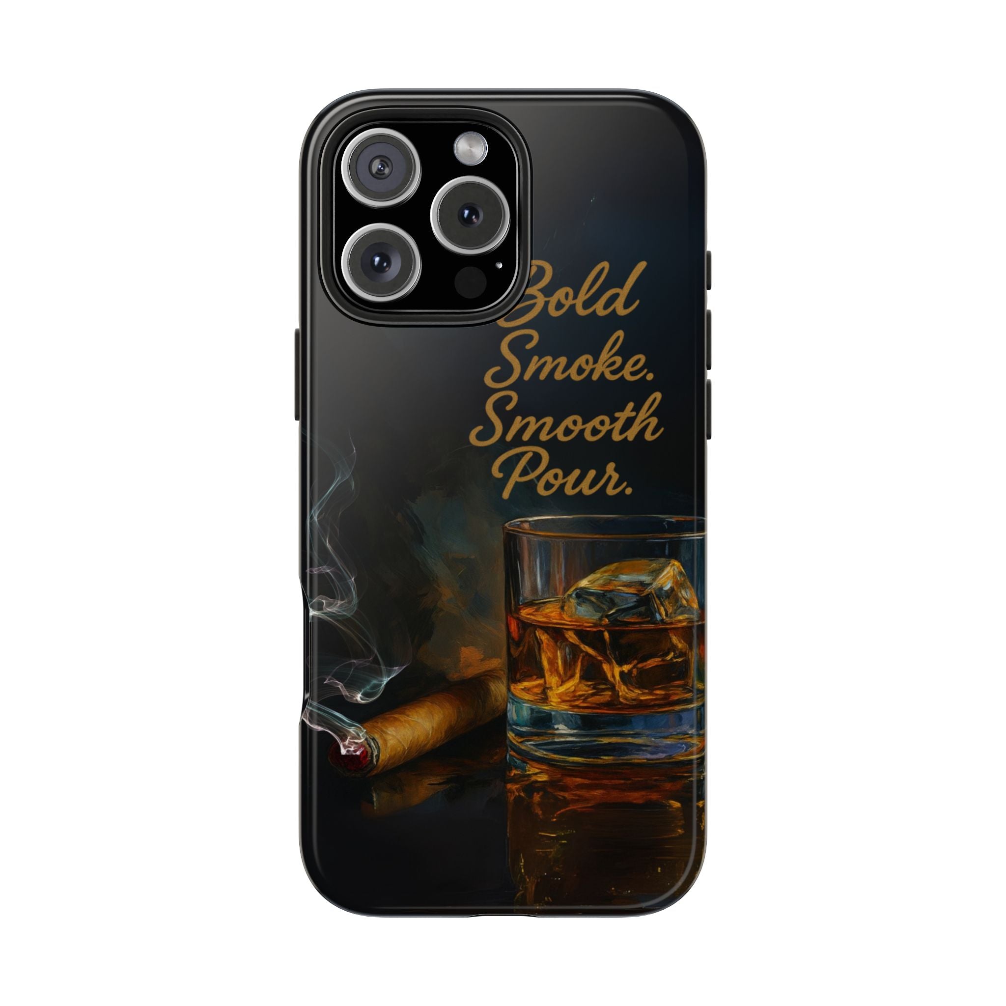 Bold Whiskey and Cigar Tough Phone Cases | Perfect Gift for Him | Unique Phone Accessory | Stylish Phone Protection | Alcohol Lover's Gift