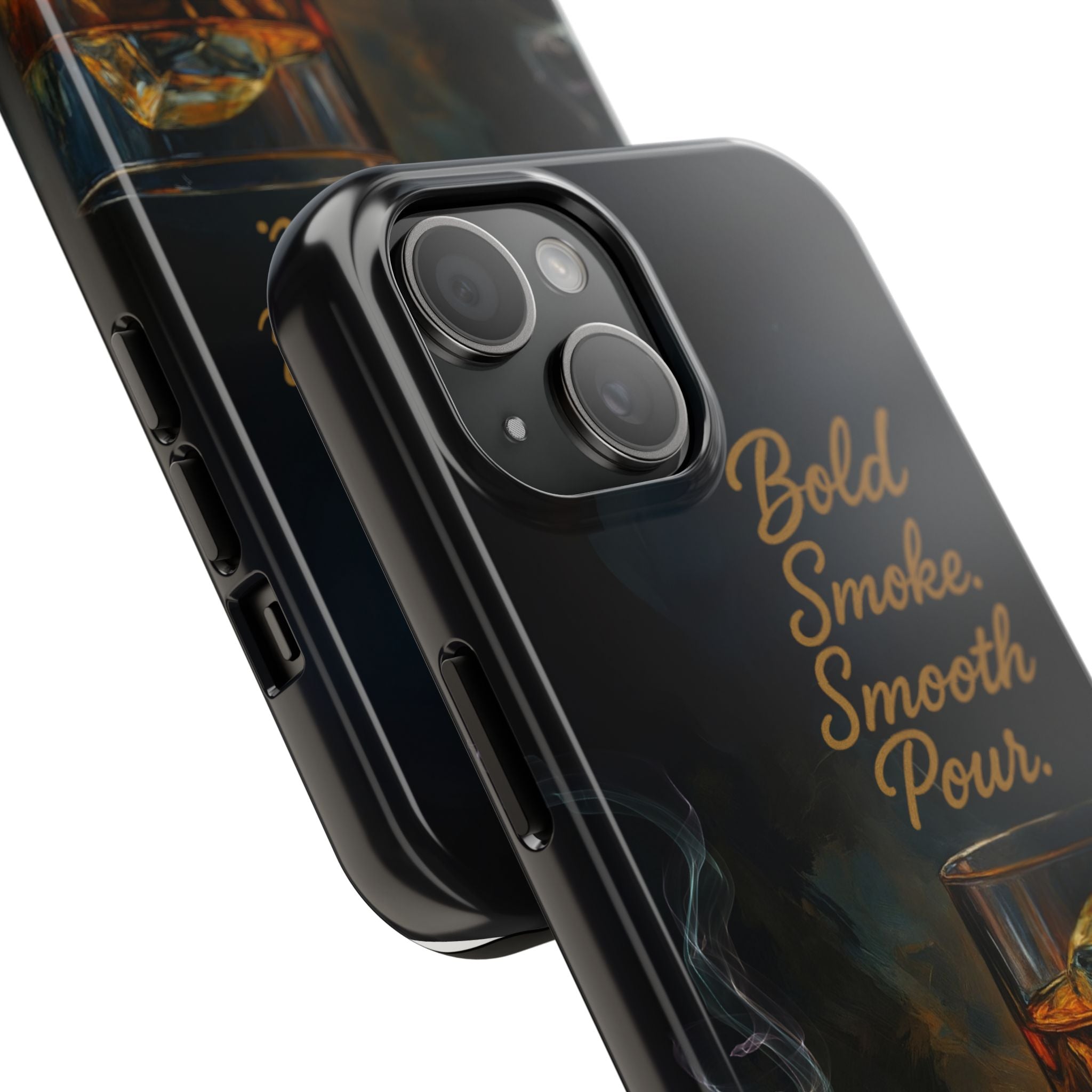 Bold Whiskey and Cigar Tough Phone Cases | Perfect Gift for Him | Unique Phone Accessory | Stylish Phone Protection | Alcohol Lover's Gift