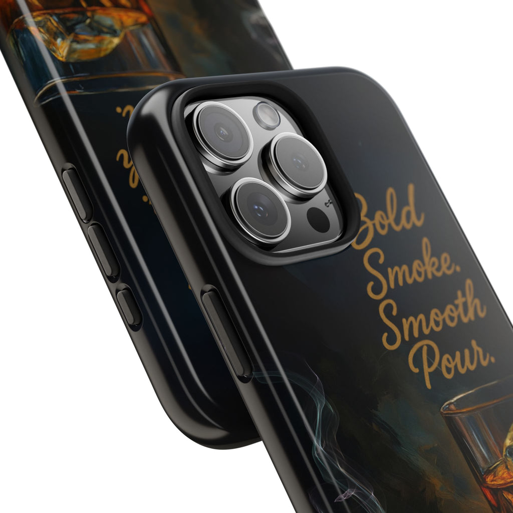 Bold Whiskey and Cigar Tough Phone Cases | Perfect Gift for Him | Unique Phone Accessory | Stylish Phone Protection | Alcohol Lover's Gift