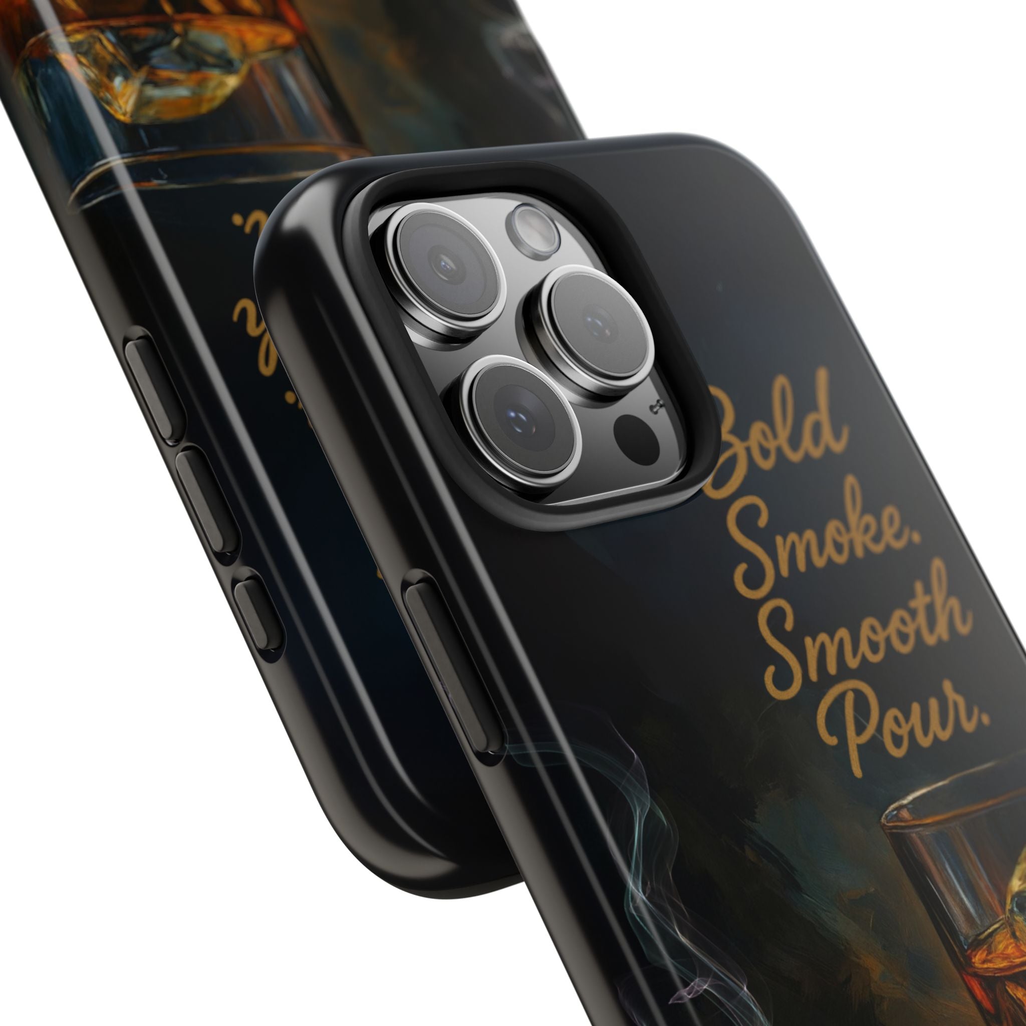 Bold Whiskey and Cigar Tough Phone Cases | Perfect Gift for Him | Unique Phone Accessory | Stylish Phone Protection | Alcohol Lover's Gift