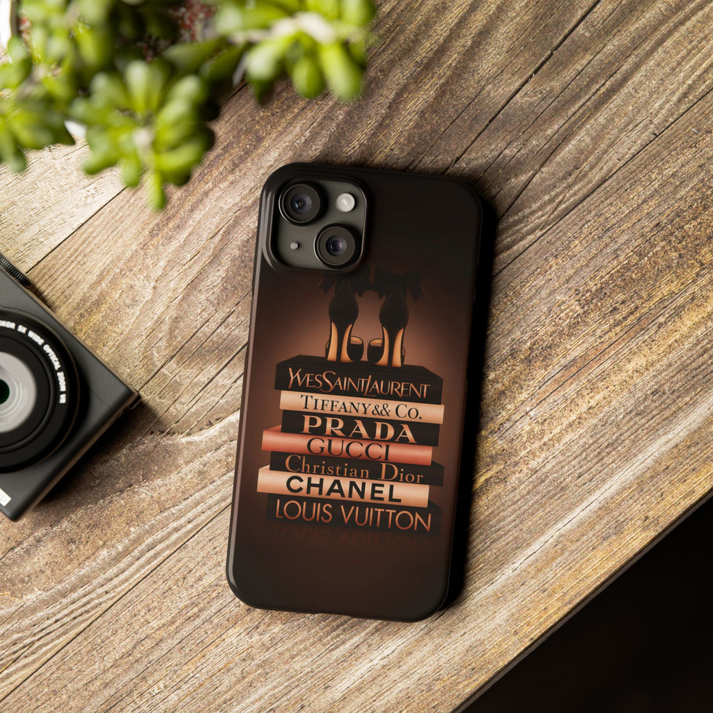 Chic Designer Phone Case for Fashion Lovers, Luxury Style, Slim Phone Protector, Trendy Gift for Her, Fashionista Accessory