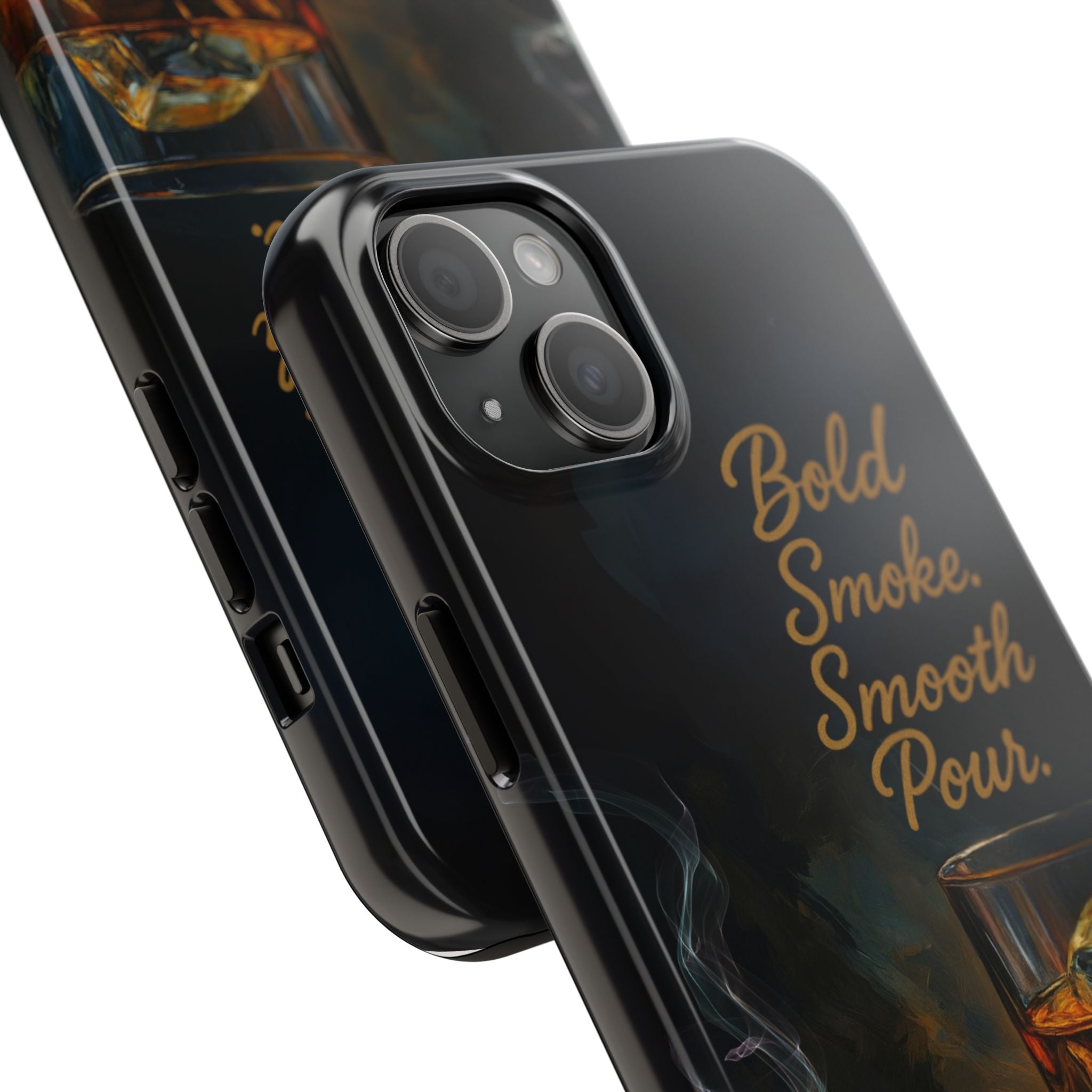 Bold Whiskey and Cigar Tough Phone Cases | Perfect Gift for Him | Unique Phone Accessory | Stylish Phone Protection | Alcohol Lover's Gift