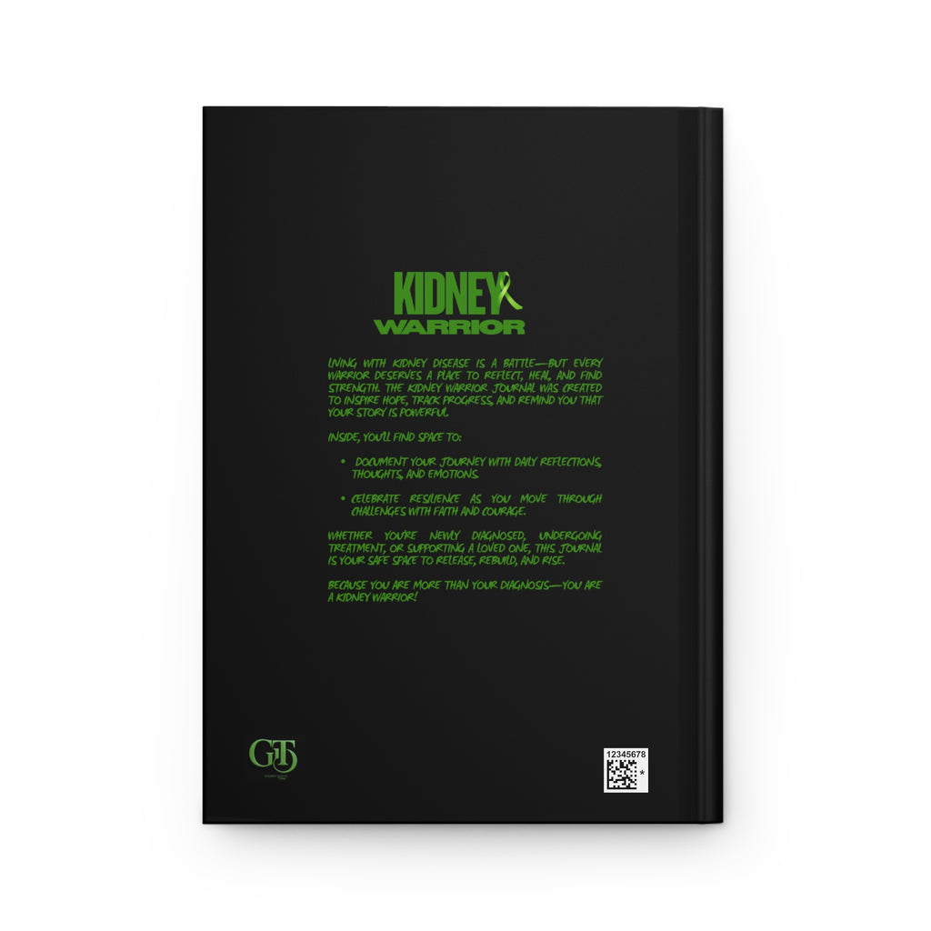 Kidney Warrior Journal | Inspirational Hardcover Notebook for Cancer Fighters, Hope Gift, Support, Gratitude Journal, Green Ribbon