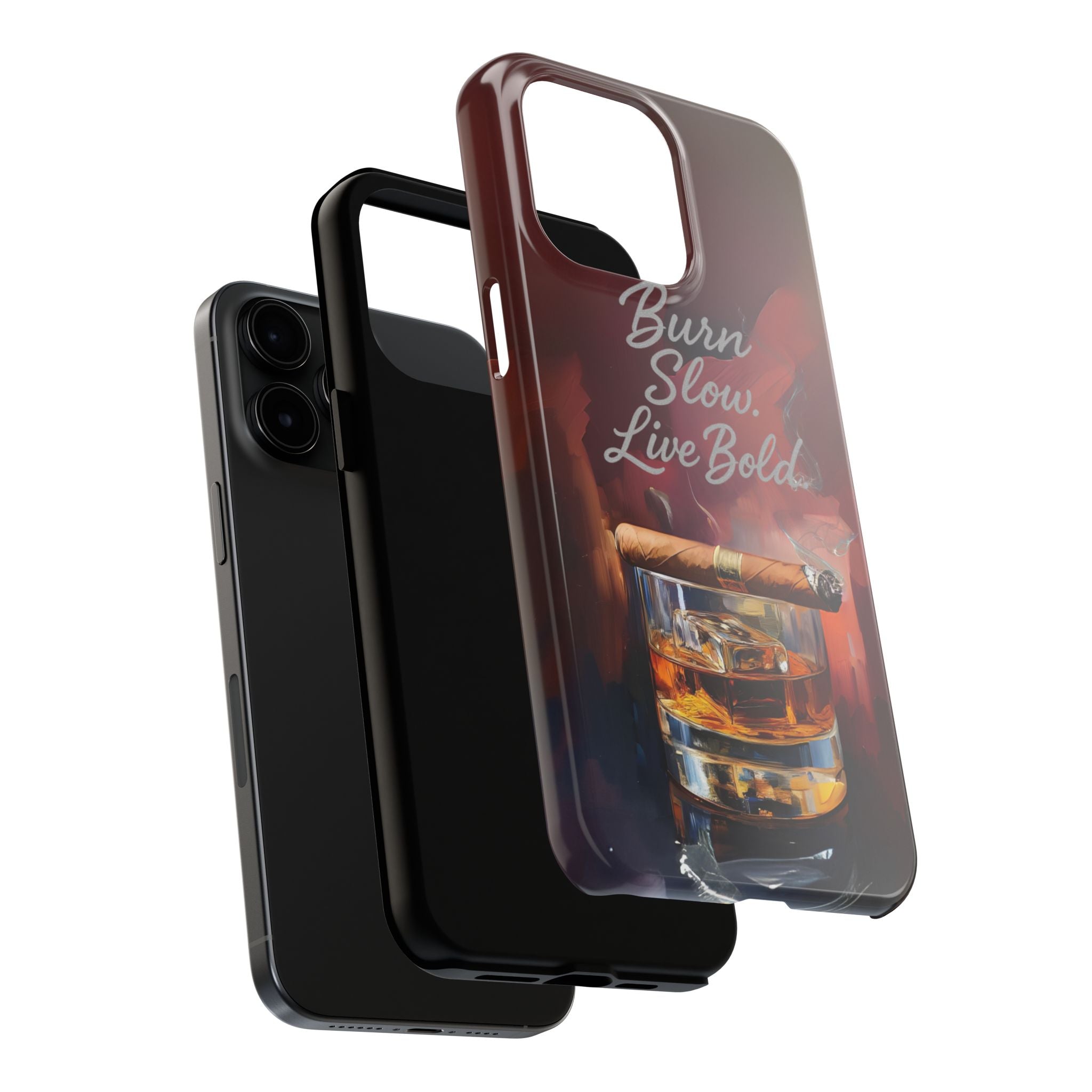 Bold Whiskey Phone Case, Tough Phone Cover for Men, Stylish Phone Accessory, Gift for Whiskey Lovers, Unique Drink Design Case