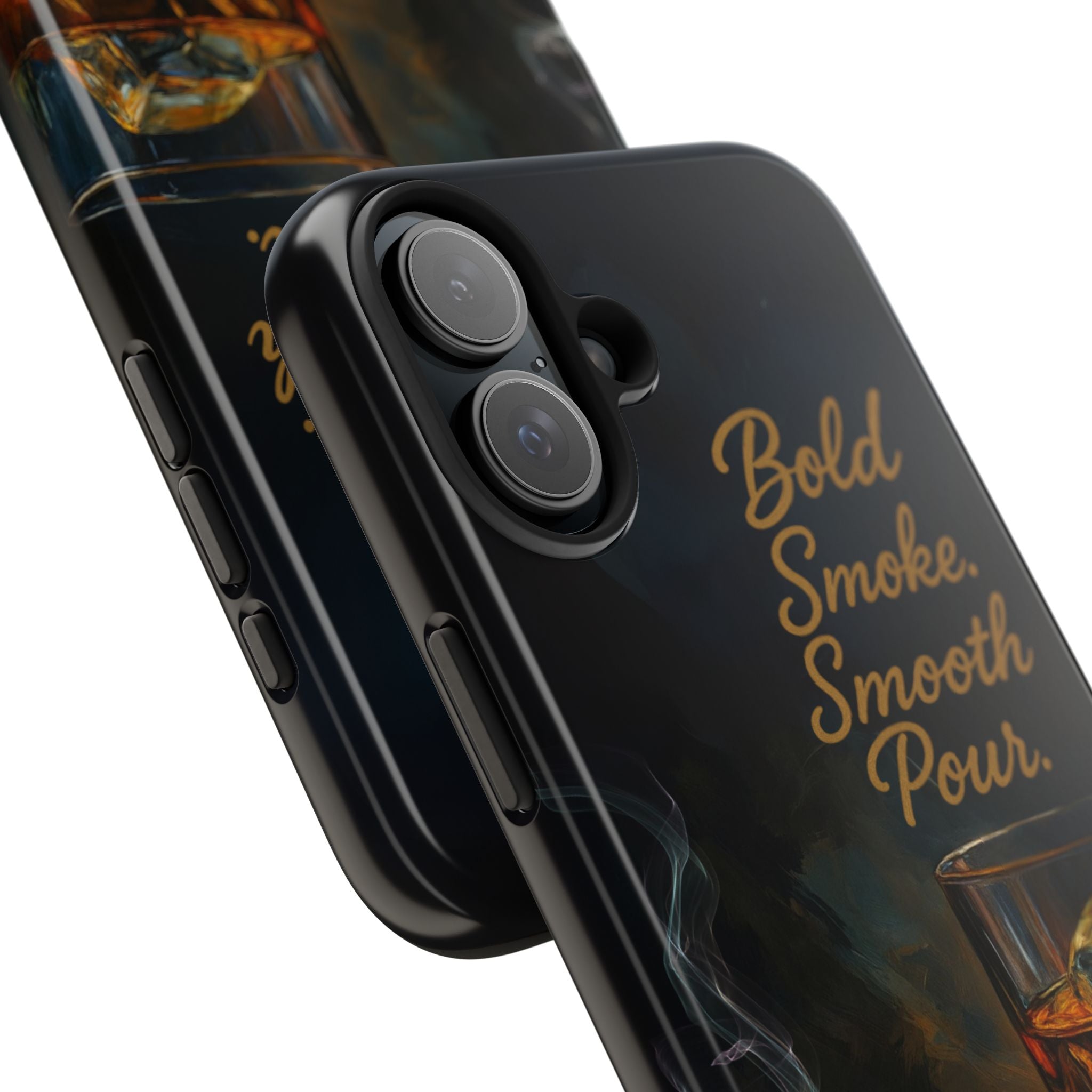 Bold Whiskey and Cigar Tough Phone Cases | Perfect Gift for Him | Unique Phone Accessory | Stylish Phone Protection | Alcohol Lover's Gift