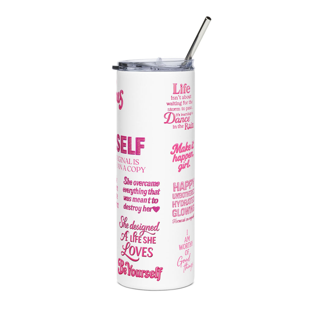 Fabulous Stainless Steel Tumbler - Be Yourself, Inspirational Gift for Her, Motivational Travel Mug, Encouraging Drinkware, Self-Love