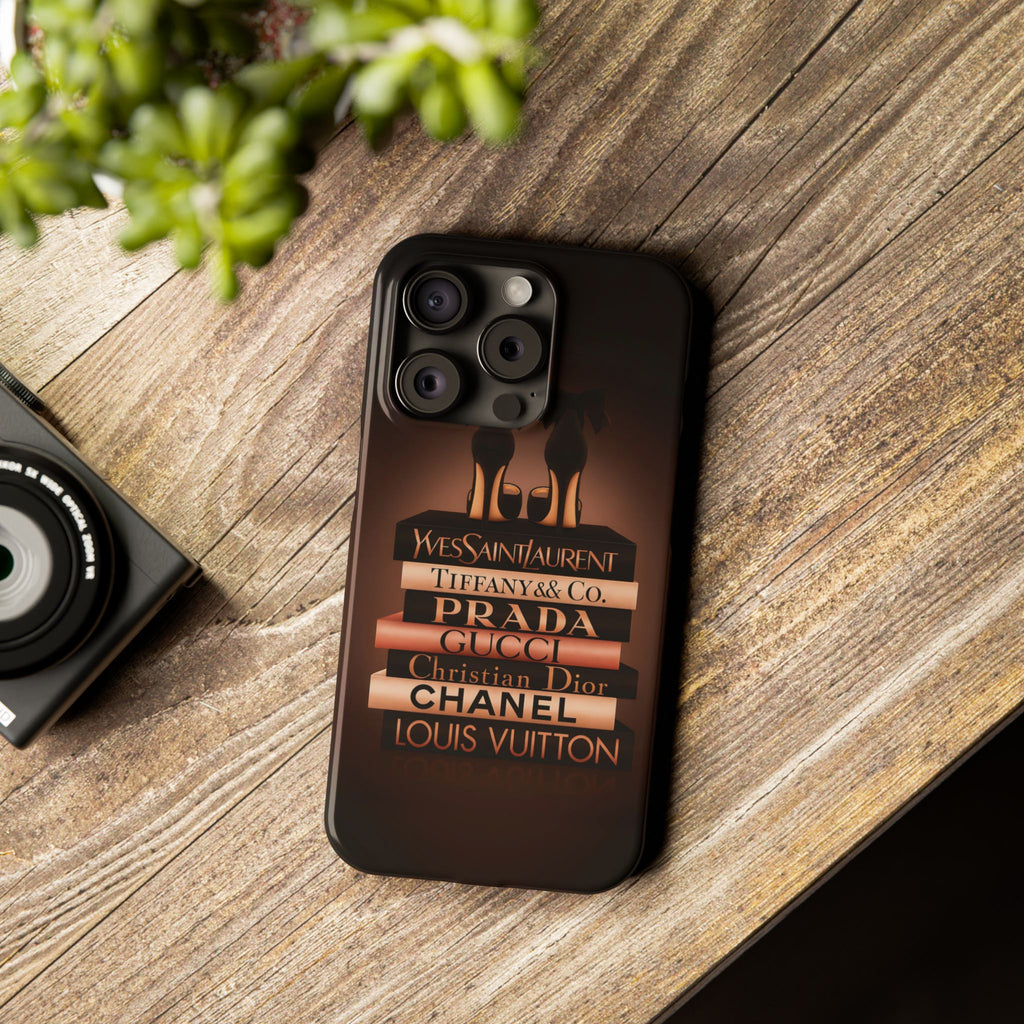 Chic Designer Phone Case for Fashion Lovers, Luxury Style, Slim Phone Protector, Trendy Gift for Her, Fashionista Accessory