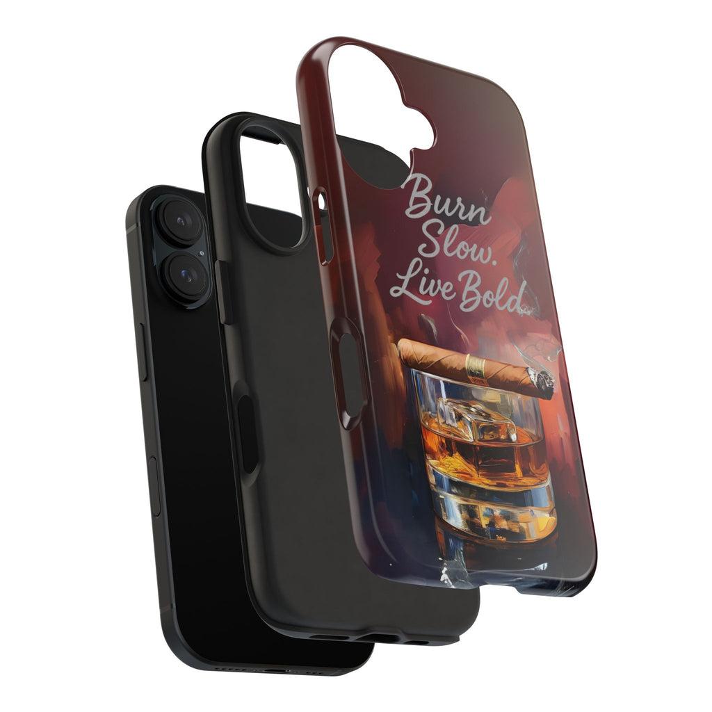 Bold Whiskey Phone Case, Tough Phone Cover for Men, Stylish Phone Accessory, Gift for Whiskey Lovers, Unique Drink Design Case