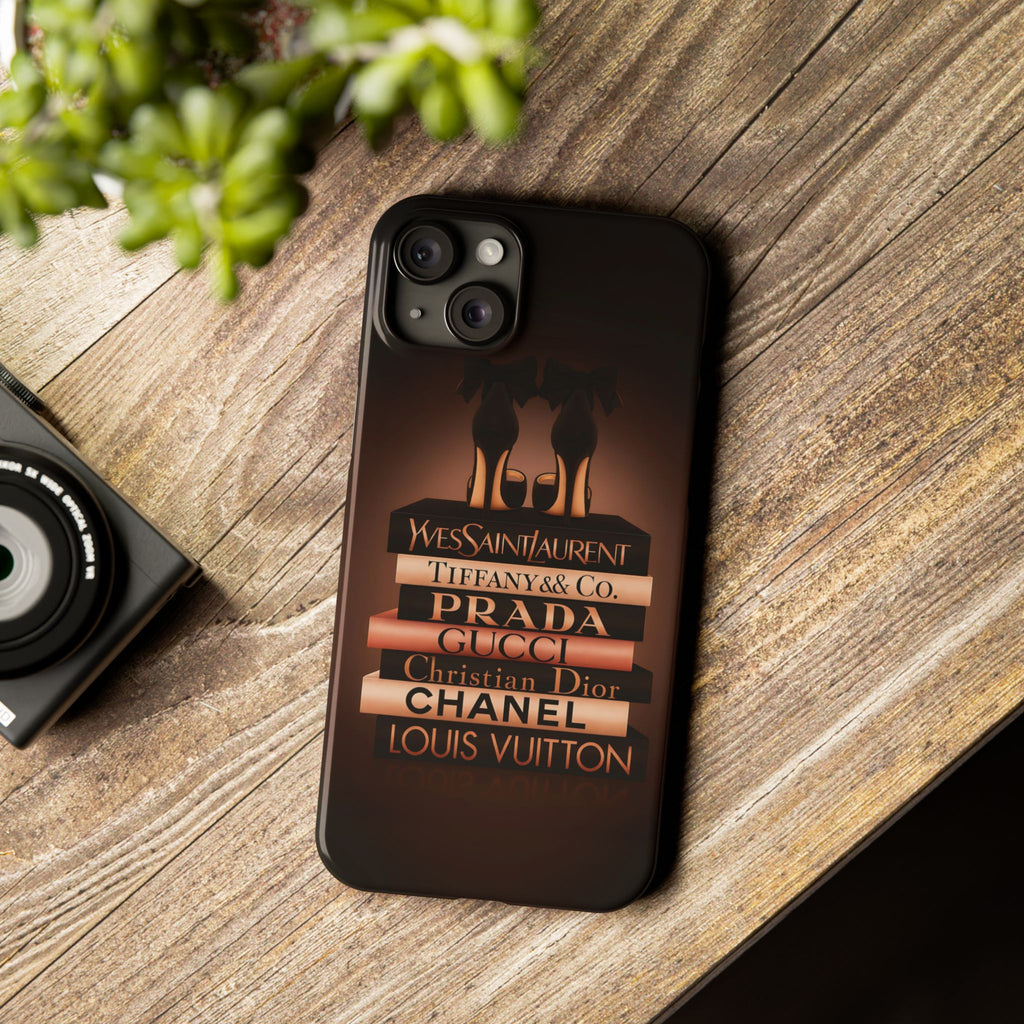 Chic Designer Phone Case for Fashion Lovers, Luxury Style, Slim Phone Protector, Trendy Gift for Her, Fashionista Accessory