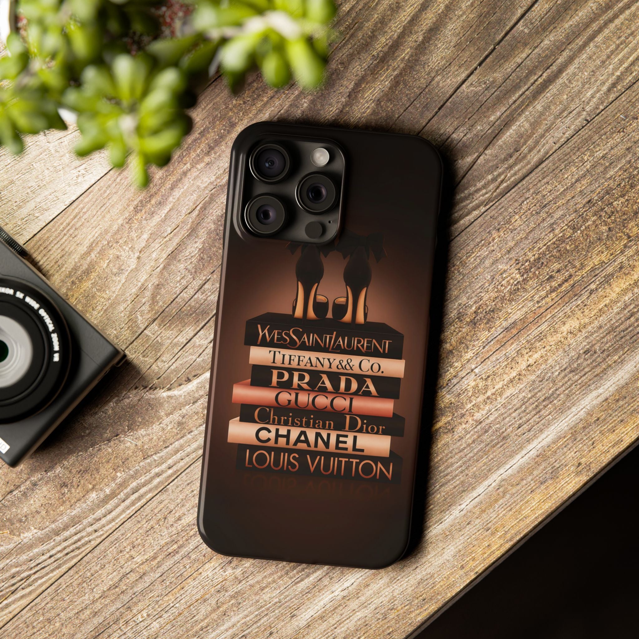 Chic Designer Phone Case for Fashion Lovers, Luxury Style, Slim Phone Protector, Trendy Gift for Her, Fashionista Accessory