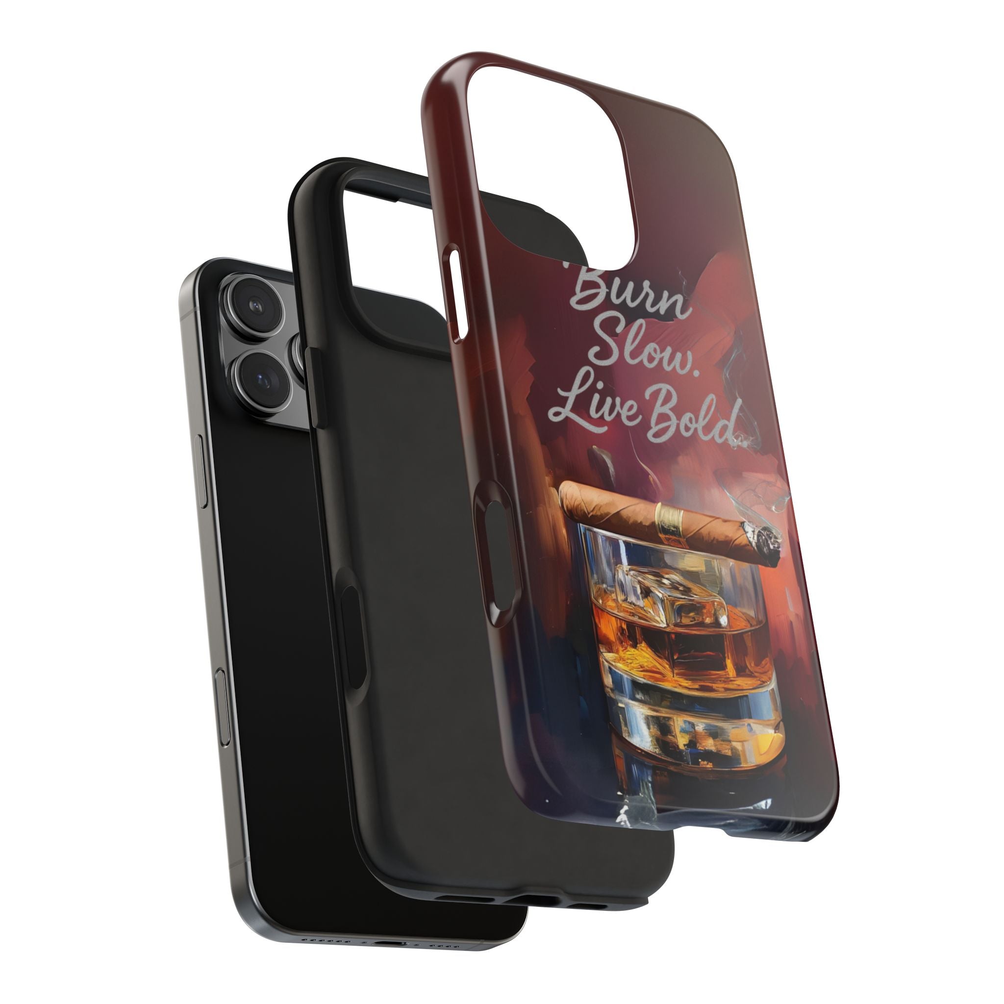 Bold Whiskey Phone Case, Tough Phone Cover for Men, Stylish Phone Accessory, Gift for Whiskey Lovers, Unique Drink Design Case