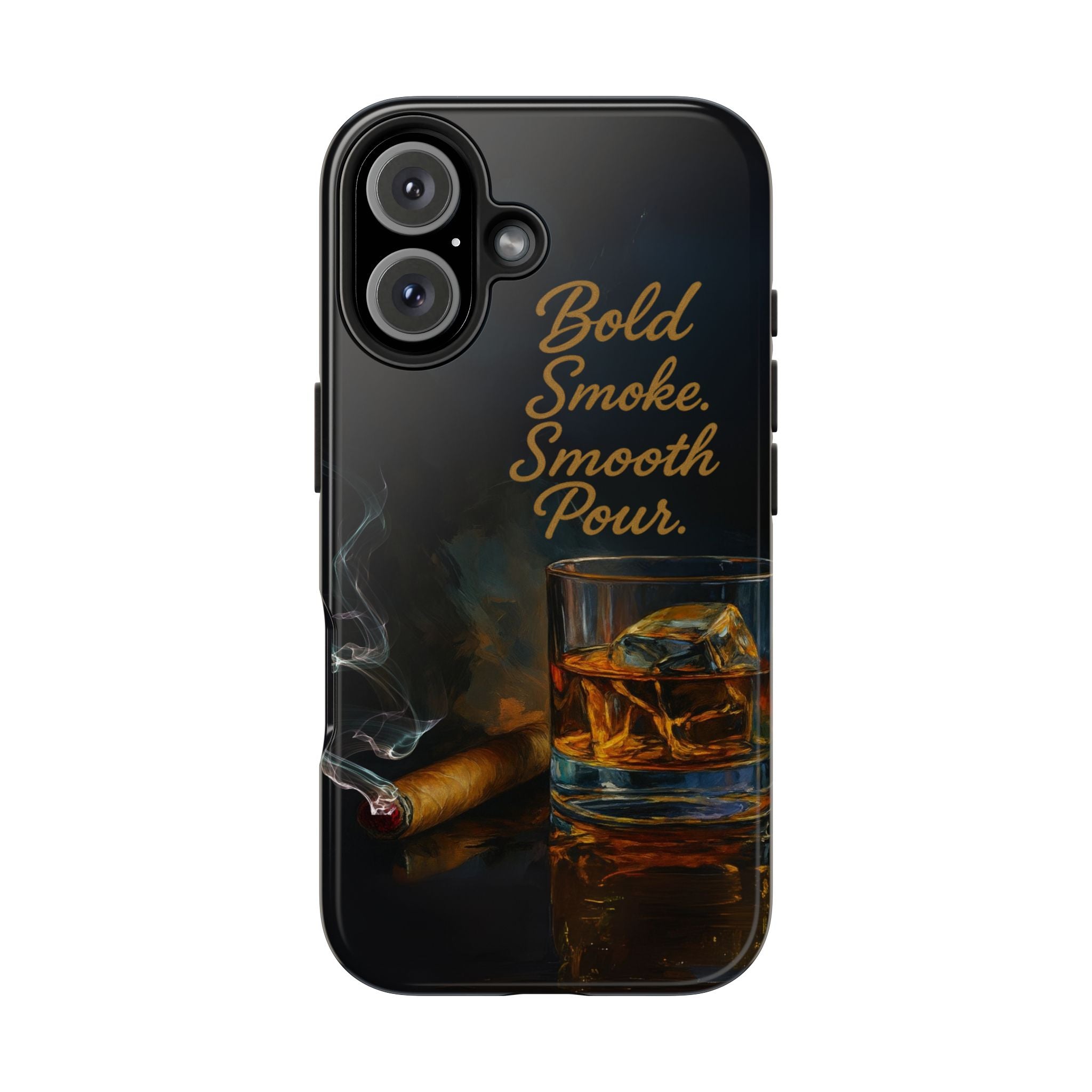 Bold Whiskey and Cigar Tough Phone Cases | Perfect Gift for Him | Unique Phone Accessory | Stylish Phone Protection | Alcohol Lover's Gift