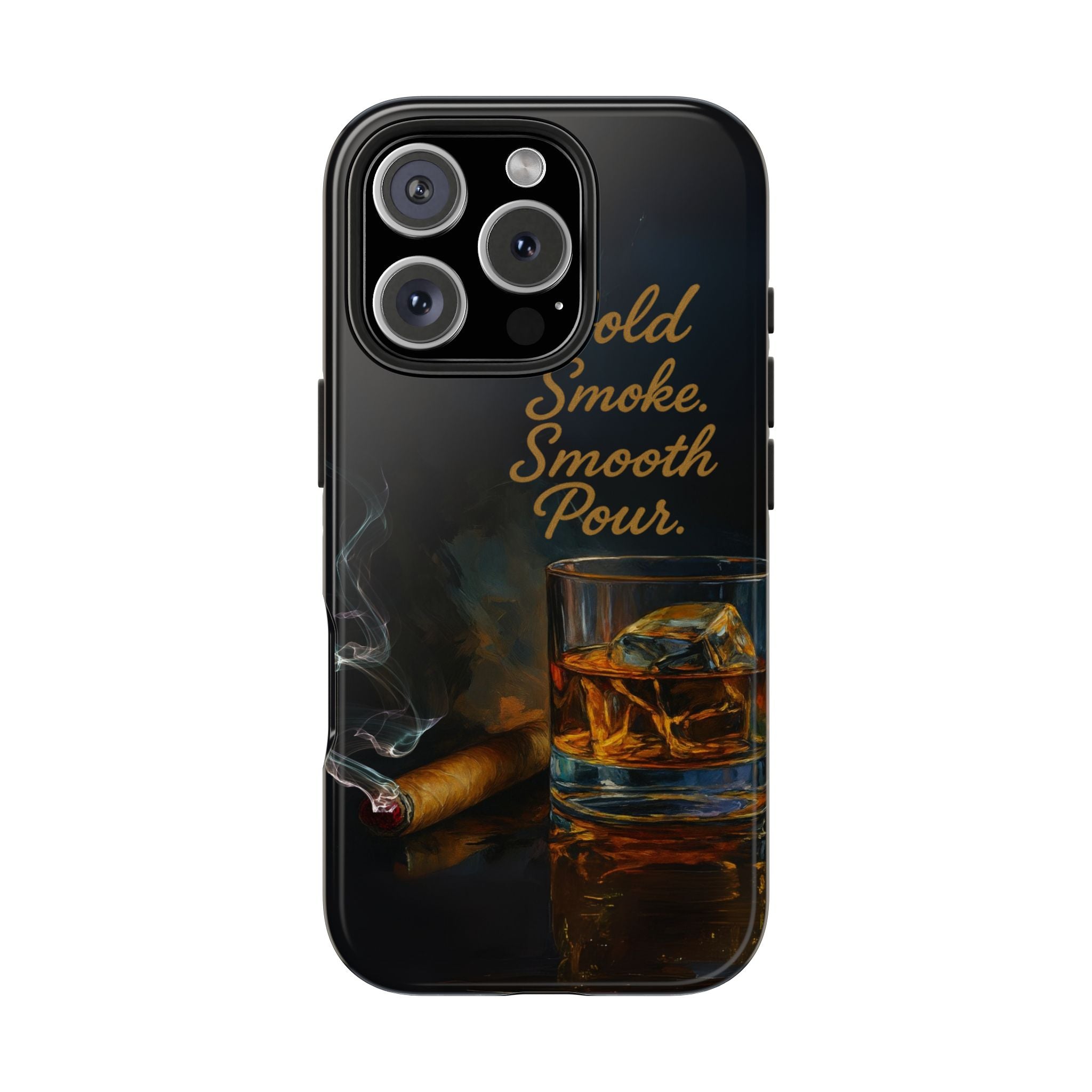 Bold Whiskey and Cigar Tough Phone Cases | Perfect Gift for Him | Unique Phone Accessory | Stylish Phone Protection | Alcohol Lover's Gift