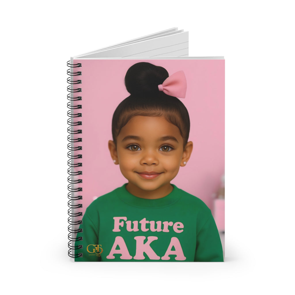 Future AKA Blooming Journal for Kids, Ruled Spiral Notebook, School Supplies, Cute Gift, Empowering Girls, Children's Journal