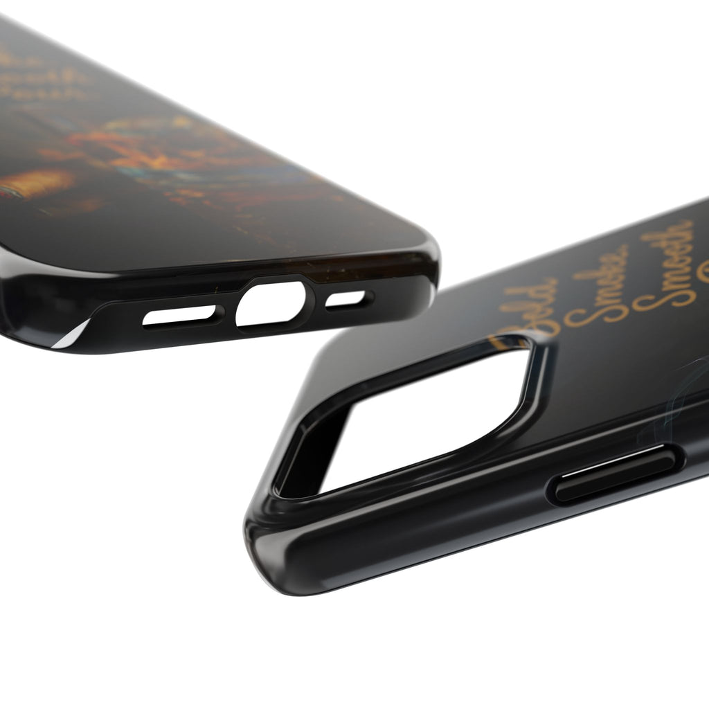Bold Whiskey and Cigar Tough Phone Cases | Perfect Gift for Him | Unique Phone Accessory | Stylish Phone Protection | Alcohol Lover's Gift