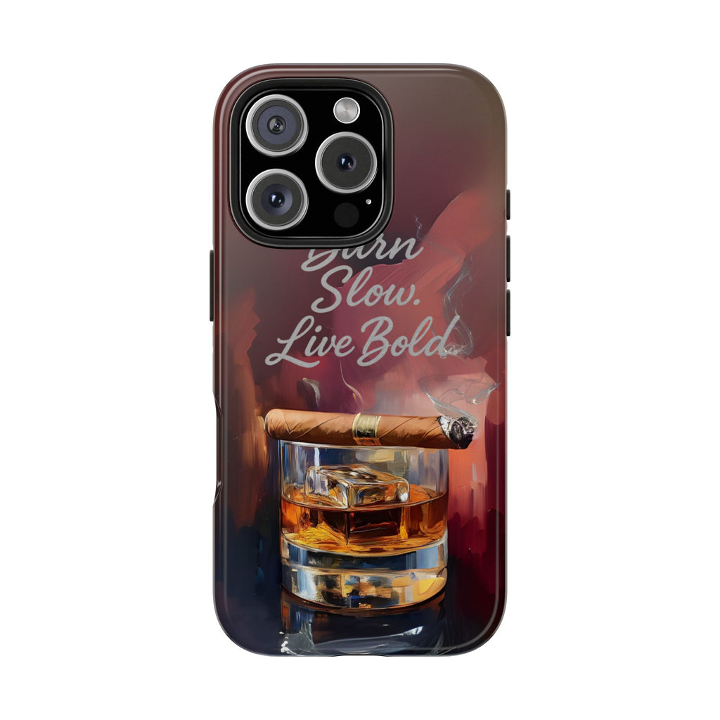 Bold Whiskey Phone Case, Tough Phone Cover for Men, Stylish Phone Accessory, Gift for Whiskey Lovers, Unique Drink Design Case