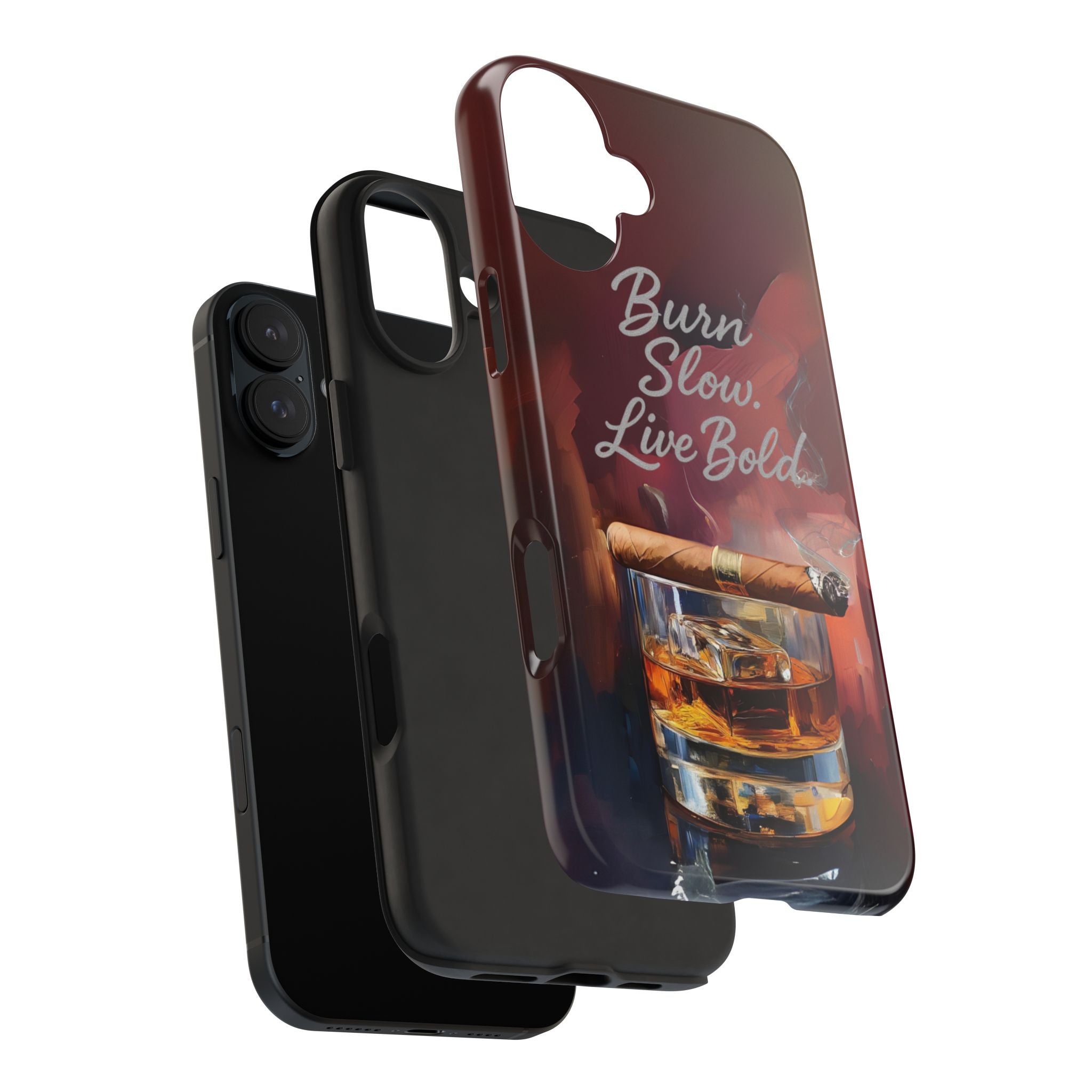 Bold Whiskey Phone Case, Tough Phone Cover for Men, Stylish Phone Accessory, Gift for Whiskey Lovers, Unique Drink Design Case