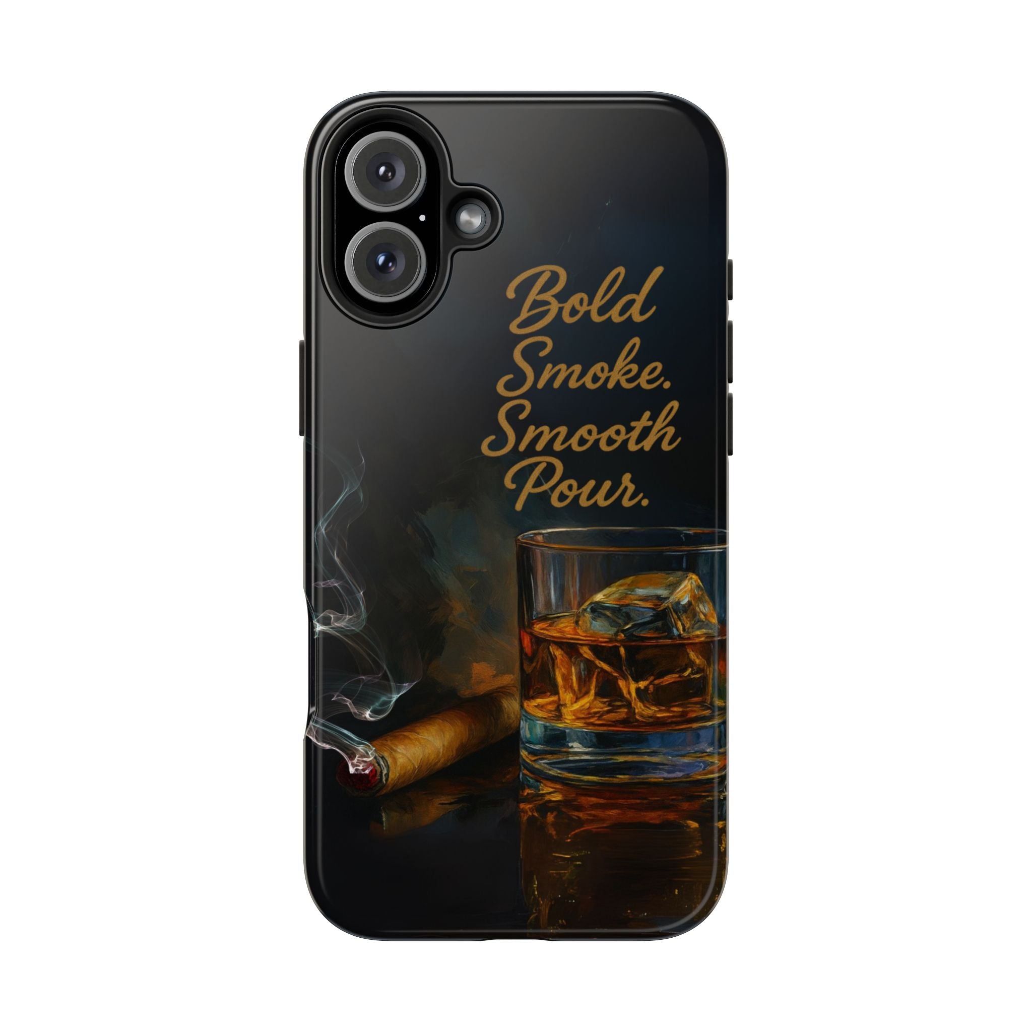 Bold Whiskey and Cigar Tough Phone Cases | Perfect Gift for Him | Unique Phone Accessory | Stylish Phone Protection | Alcohol Lover's Gift