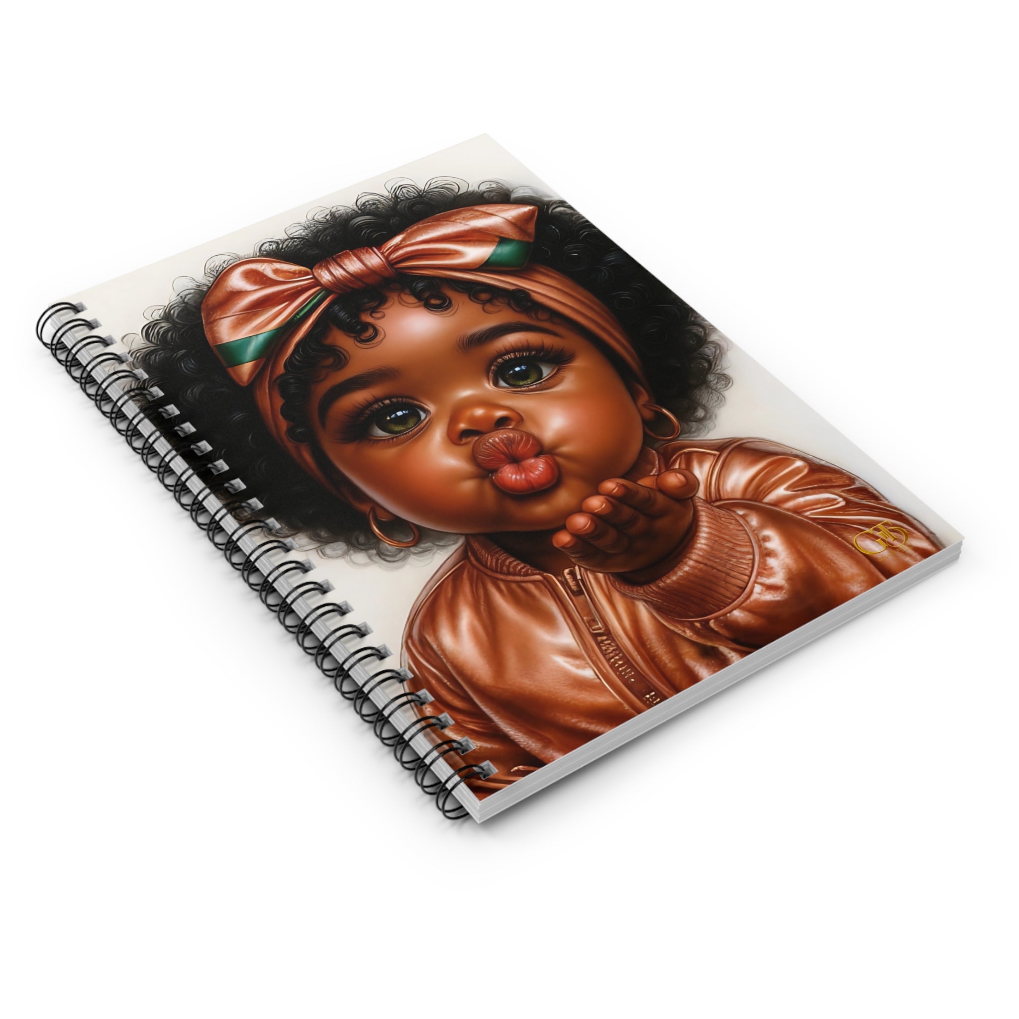 Charming Baby Girl Spiral Notebook, Cute Childhood Journal, School Supplies, Gift for Kids, Vintage Style Stationery, Unique Notebook