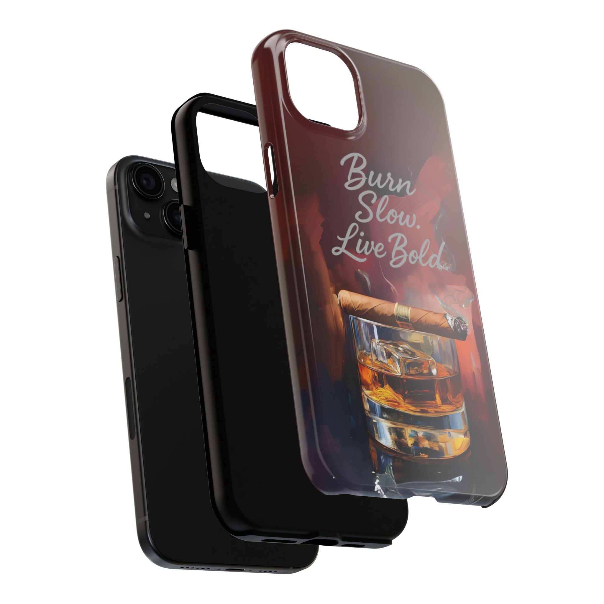 Bold Whiskey Phone Case, Tough Phone Cover for Men, Stylish Phone Accessory, Gift for Whiskey Lovers, Unique Drink Design Case