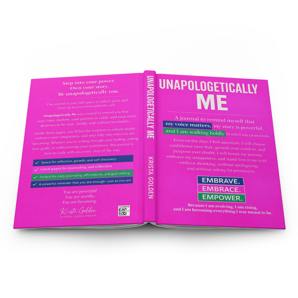 Unapologetically Me Hardcover Journal — Empowerment Guided Journal for Self‑Confidence & Growth